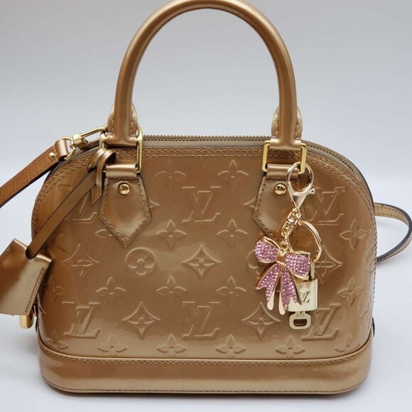 100% Auth Louis Vuitton Lock & Key with unbranded Bagcharm, Keycharm, Keychain - Picture 1 of 5